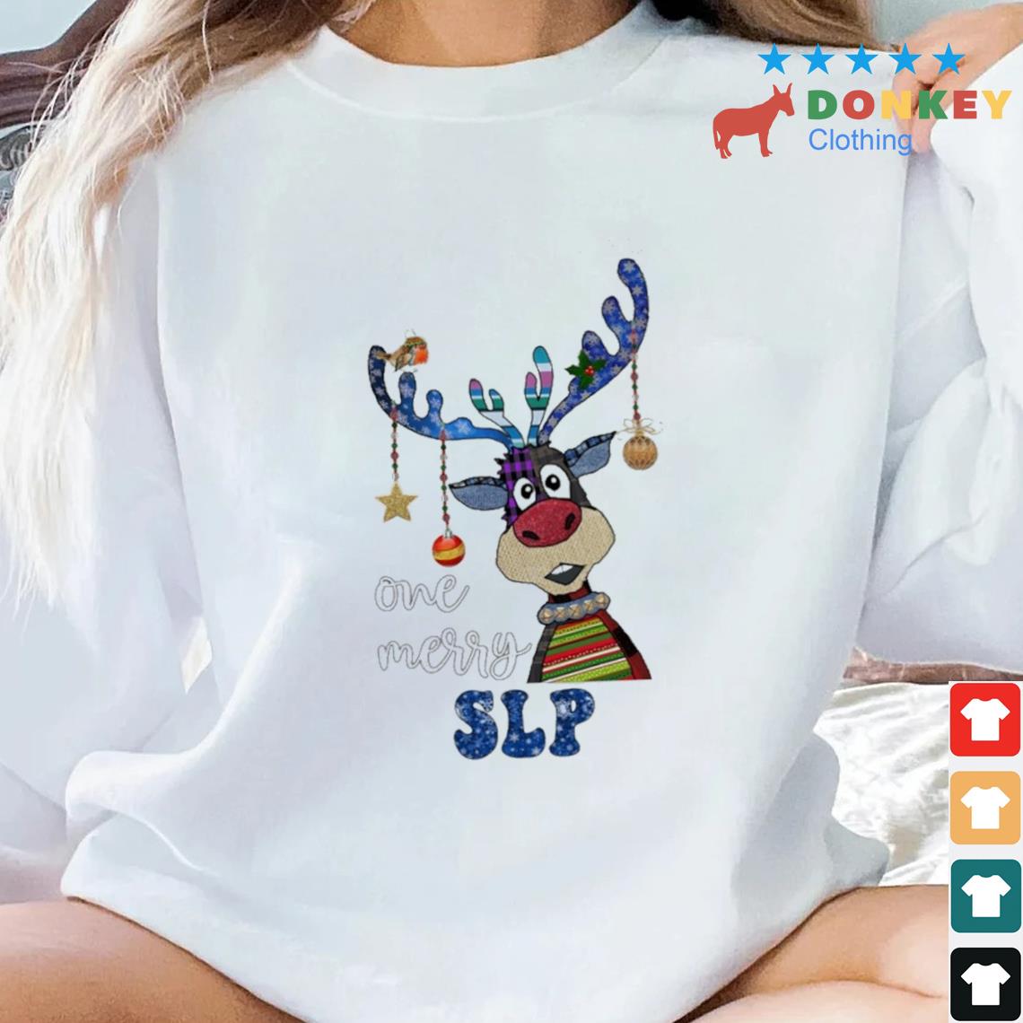 Reindeer Bauble One Merry SLP Christmas Sweater