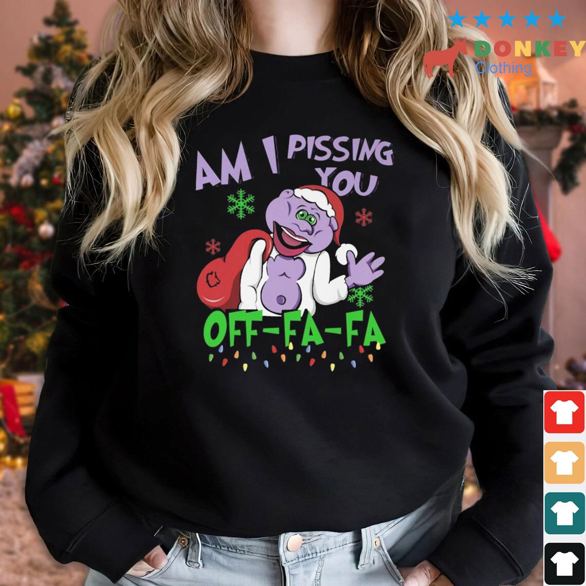 Santa Peanut Jeff Dunham Am I Pissing You Off Fa FA Christmas Sweater
