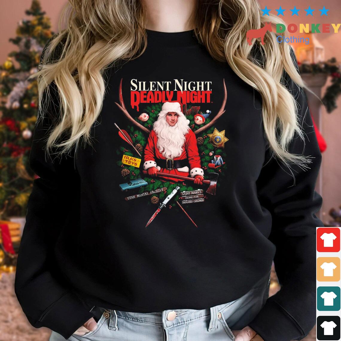 Silent Night Deadly Night Festive Fright Christmas Sweater