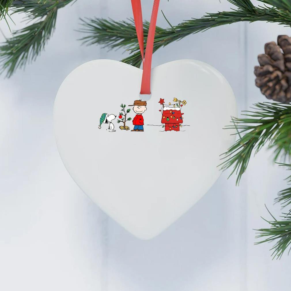 Snoopy And Charlie Brown Merry Christmas Light 2022 Ornament
