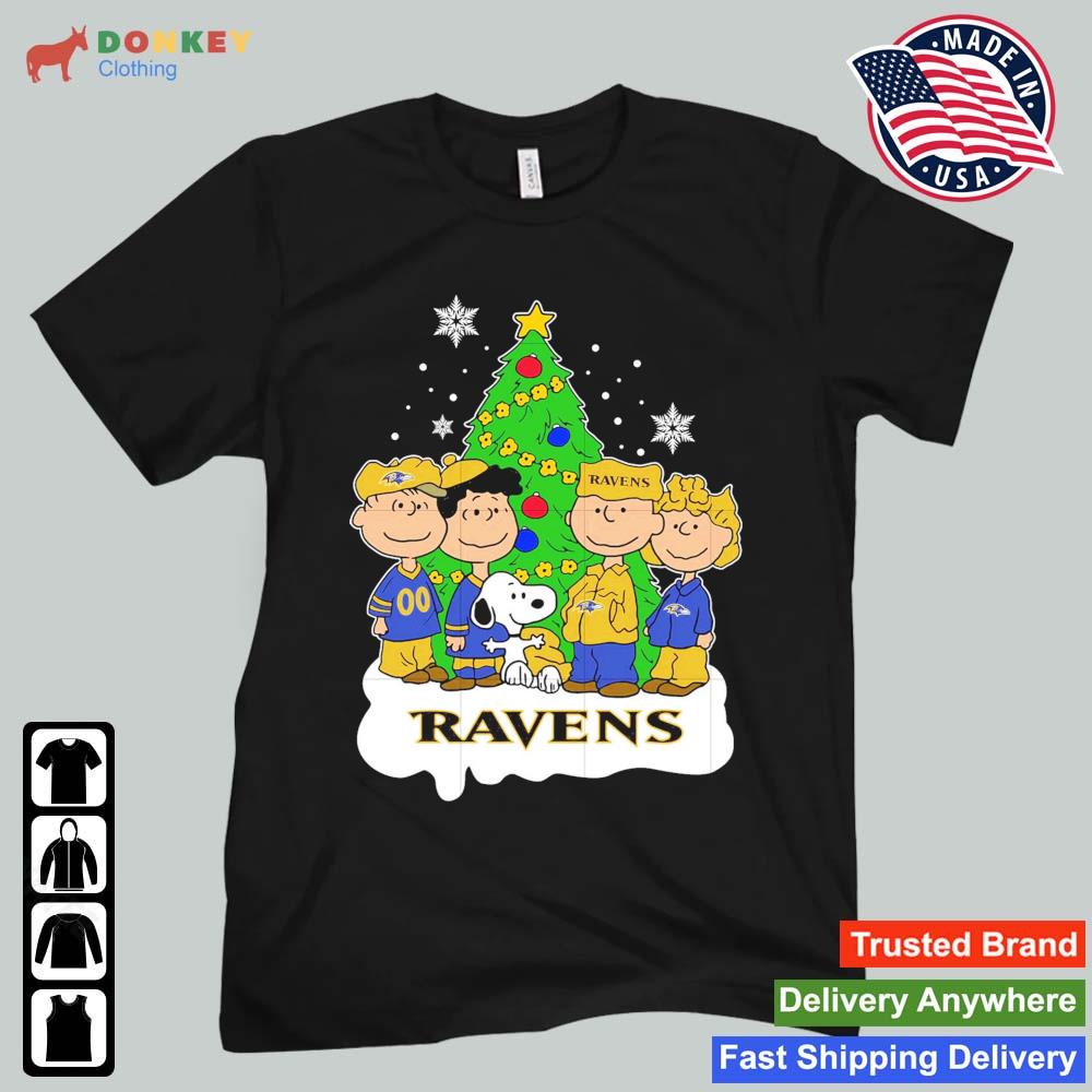 Snoopy The Peanuts Baltimore Ravens Christmas 2022 Sweater Unisex