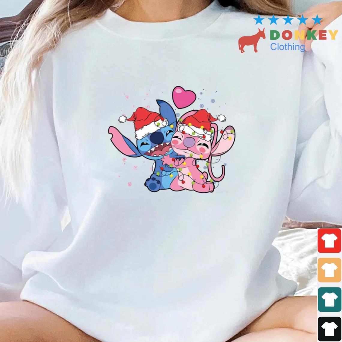 Stitch And Angel Love Christmas 2022 Sweater
