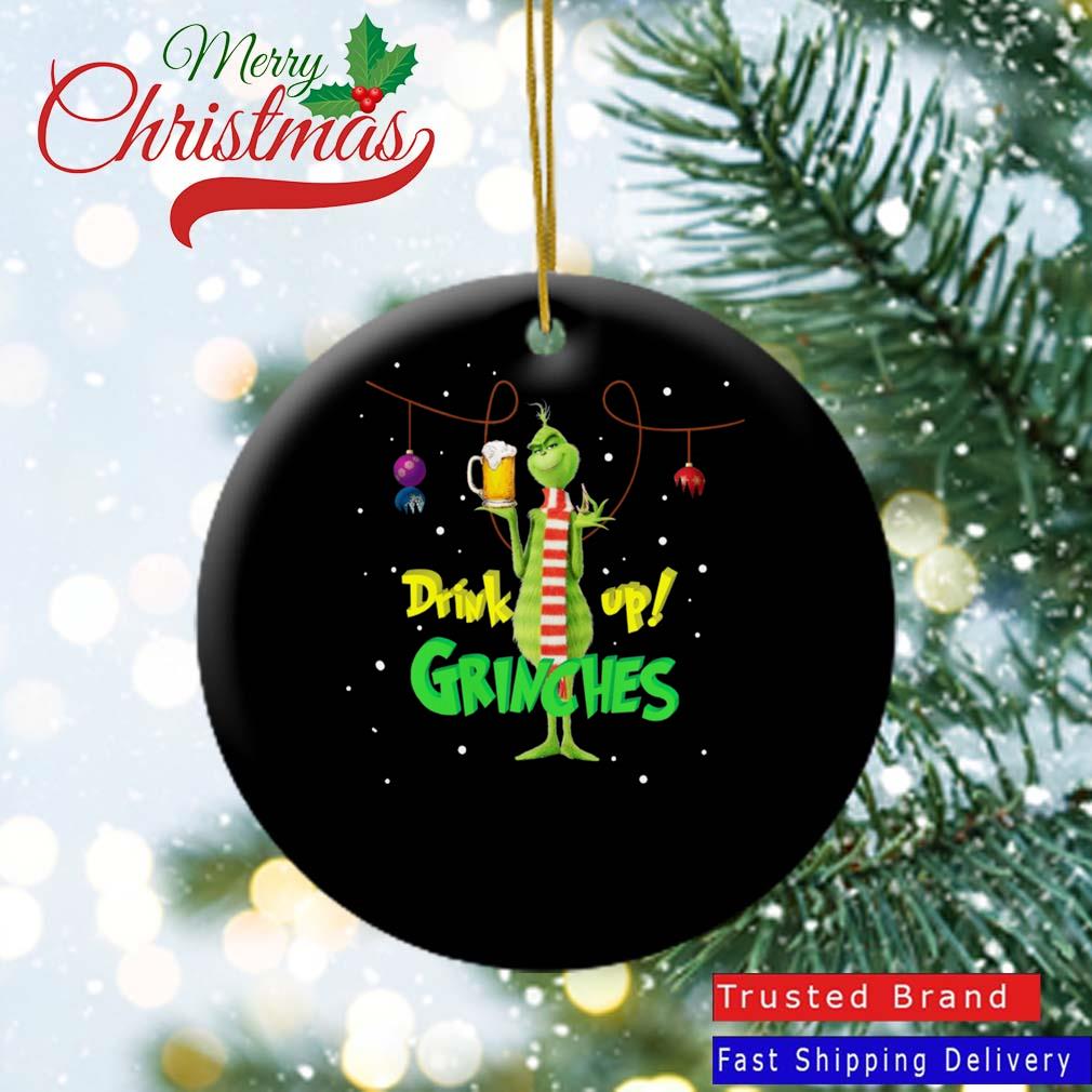 The Grinch Loves Beer Drink Up Grinches Christmas Ornament