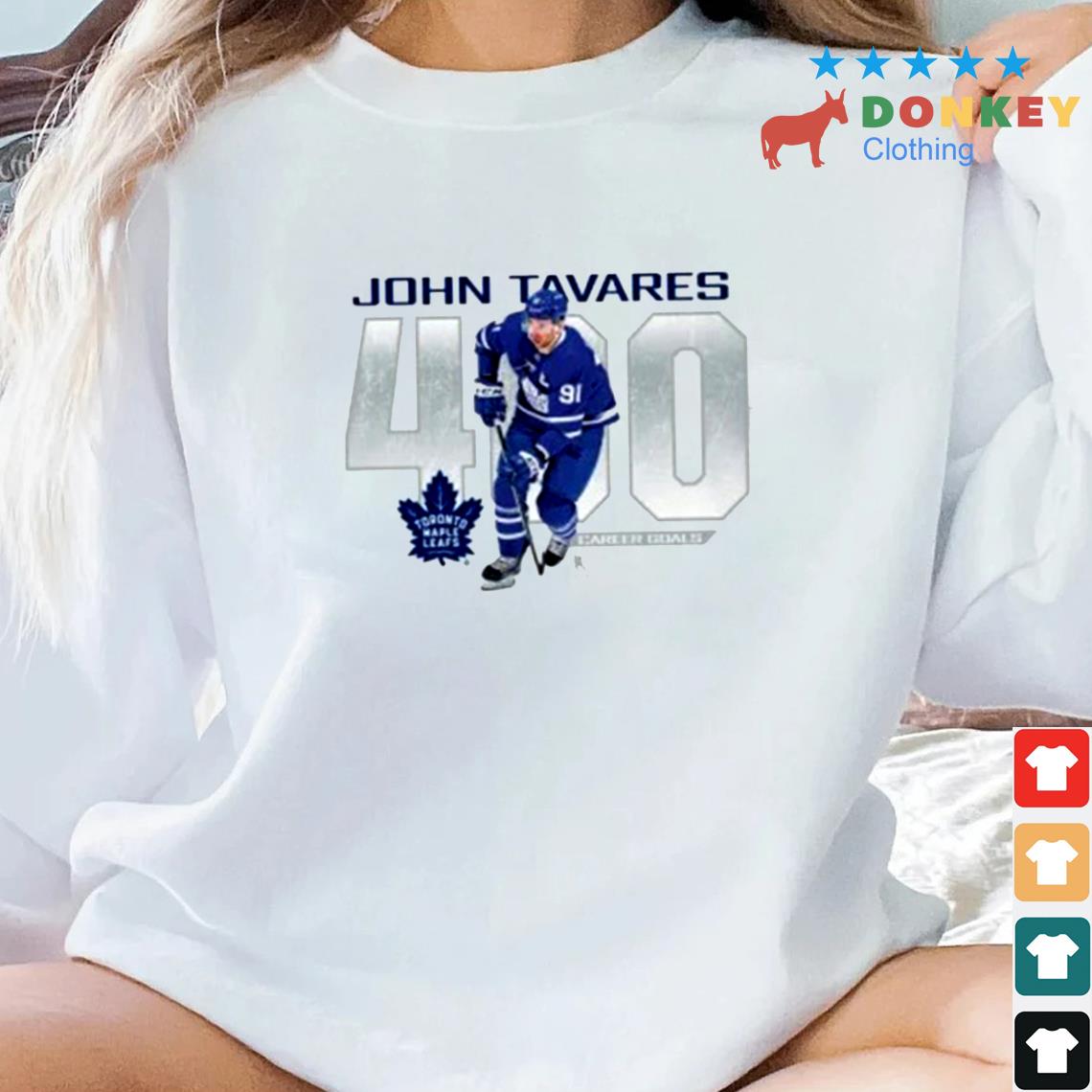 Toronto Maple Leafs John Tavares 400 Career Goals Shirt