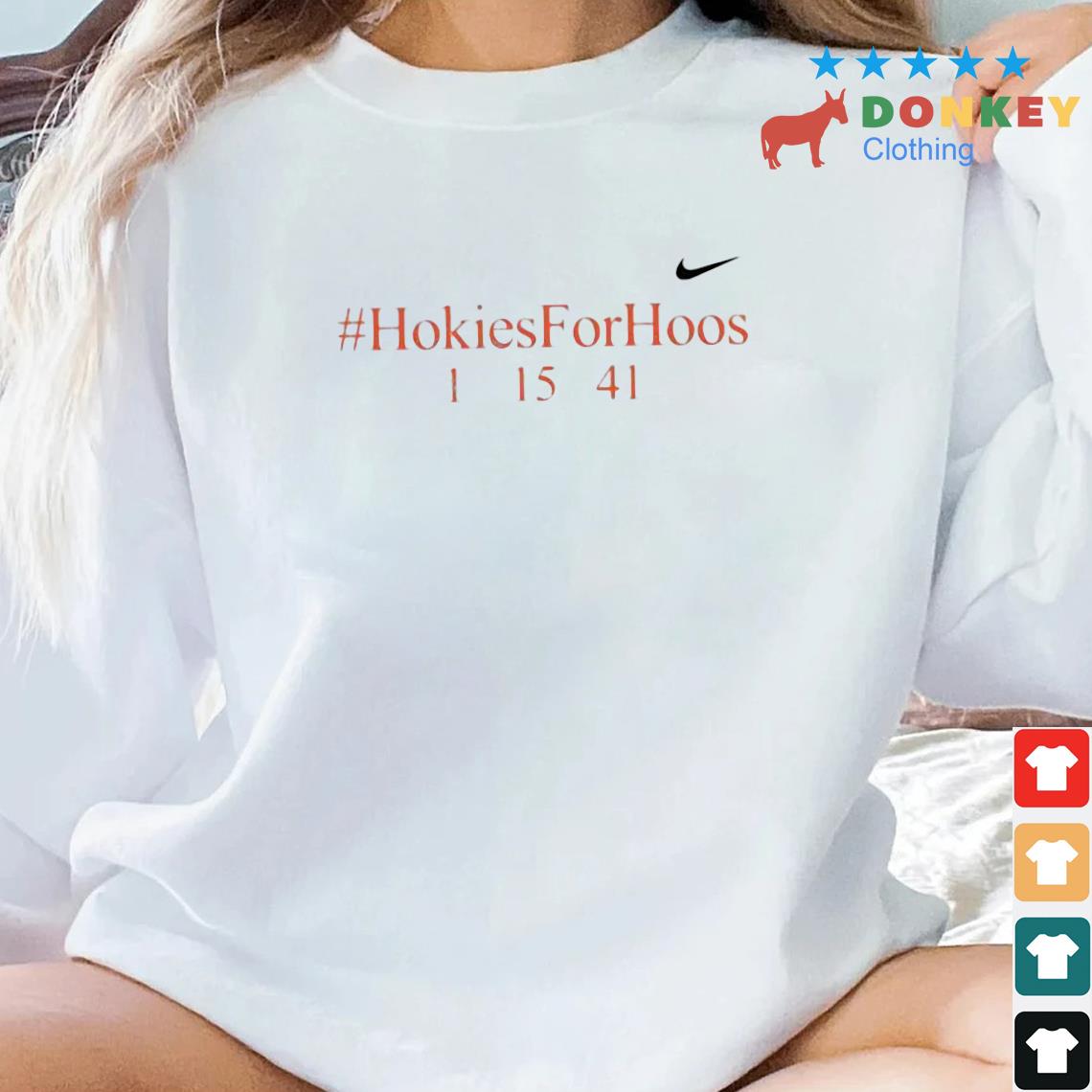 Virginia Tech Basketball Hokies For Hoos Shirt