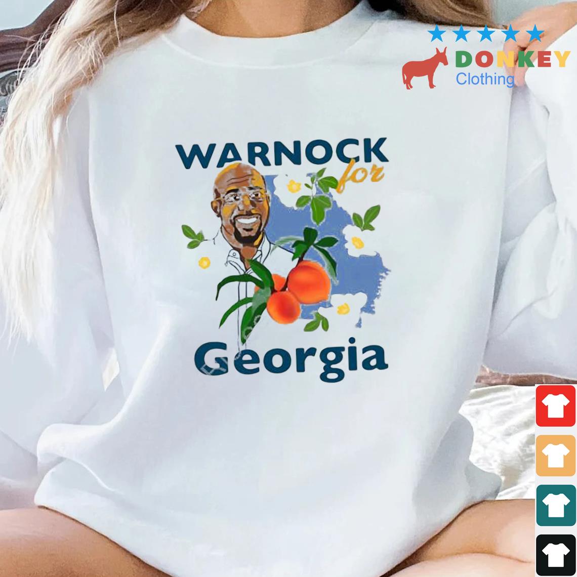 Warnock For Georgia Flower Shirt