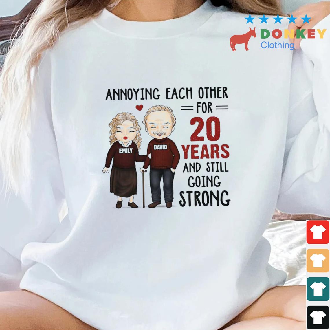 Annoying Each Other For 20 Years & Still Going Strong Anniversary Shirt
