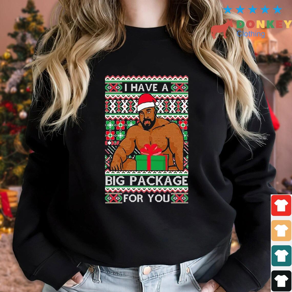 Barry Wood Gift I Have A Big Package For You Ugly Christmas 2022 Sweater