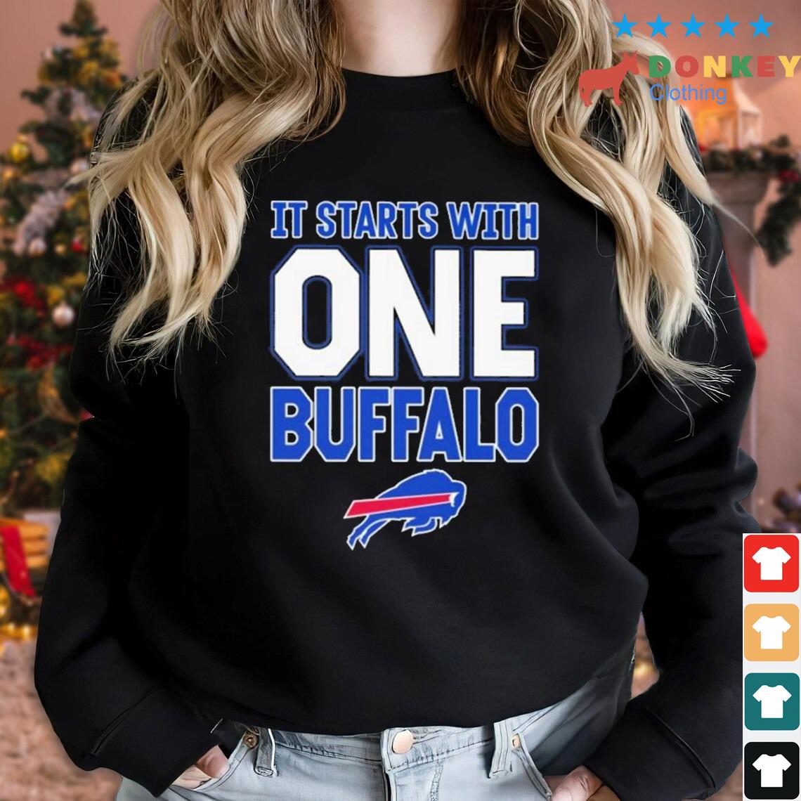 Buffalo Bills It Starts With One Buffalo Shirt