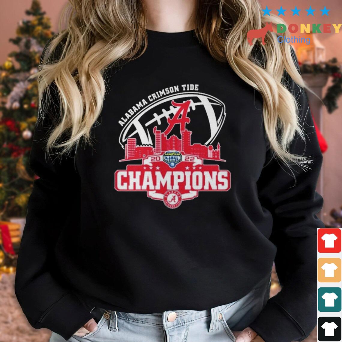 Champions Alabama Crimson Tide Logo Cotton Bowl City 2022 Shirt
