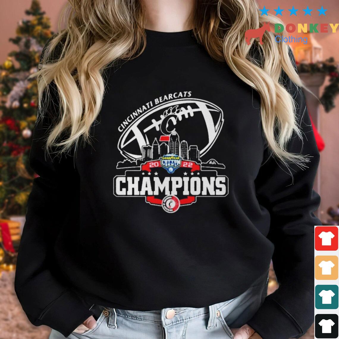 Champions Cincinnati Bearcats Logo Cotton Bowl City 2022 Shirt