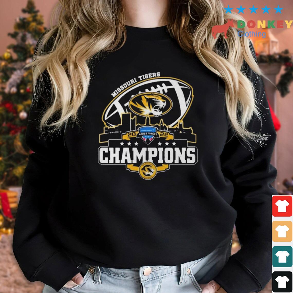 Champions Missouri Tigers Logo Armed Forces City 2022 Shirt