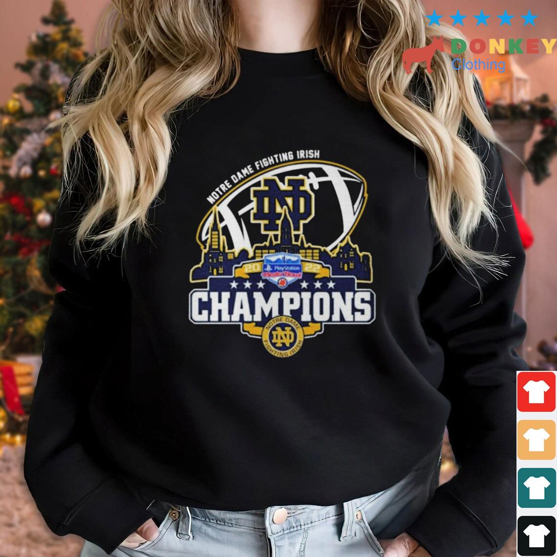 Champions Notre Dame Fighting Irish Logo Playstation City 2022 Shirt
