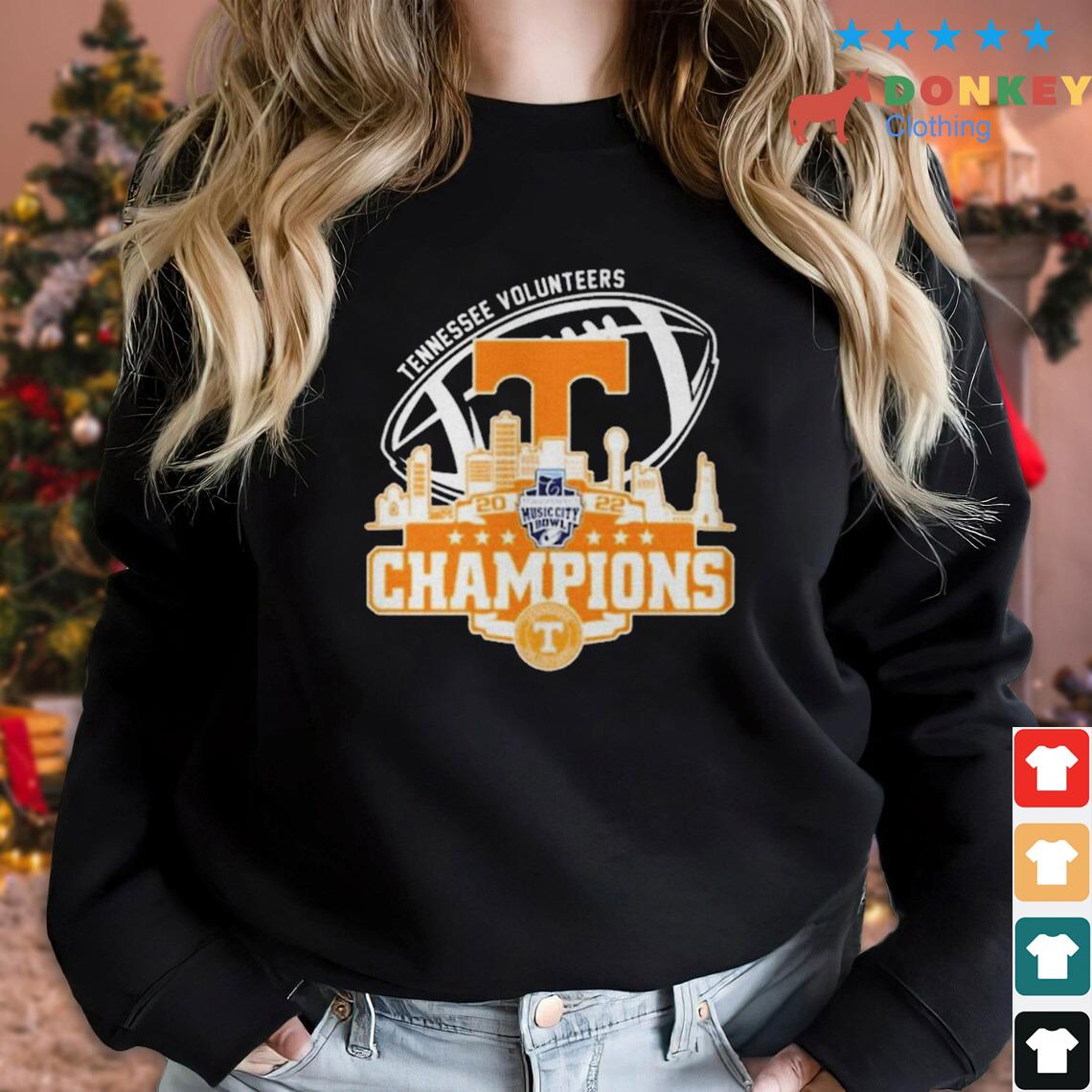 Champions Tennessee Volunteers Logo Music City Bowl City 2022 Shirt