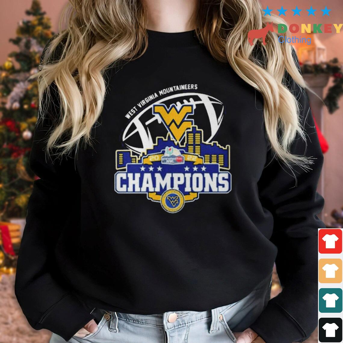 Champions West Virginia Mountaineers Guaranteed Rate Bowl City 2022 Shirt