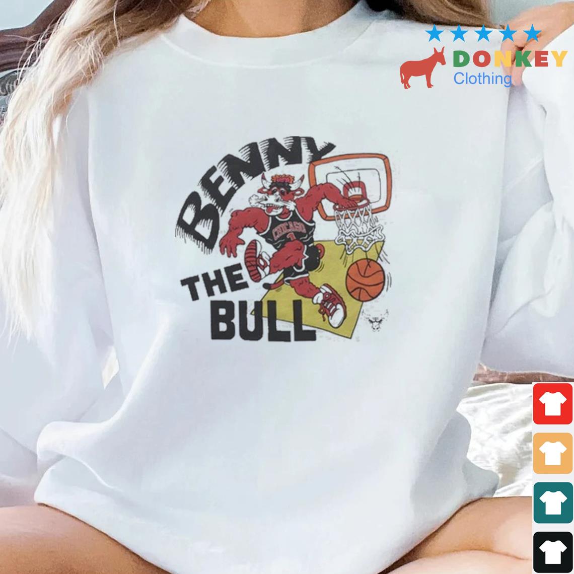 Chicago Bulls Benny The Bull Cartoon Shirt
