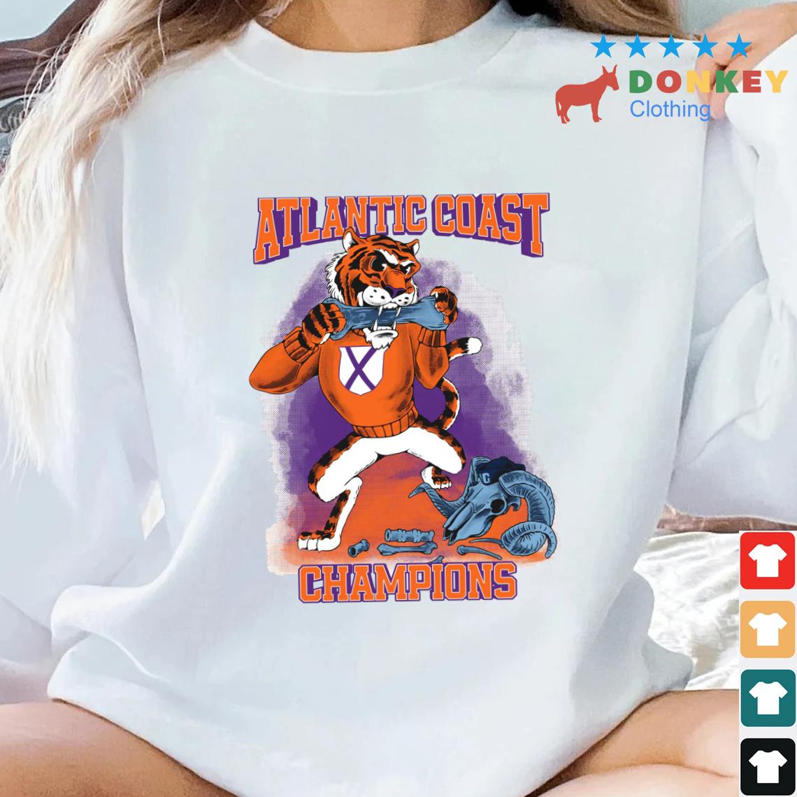 Clemson Tigers Atlantic Coast Champions Shirt