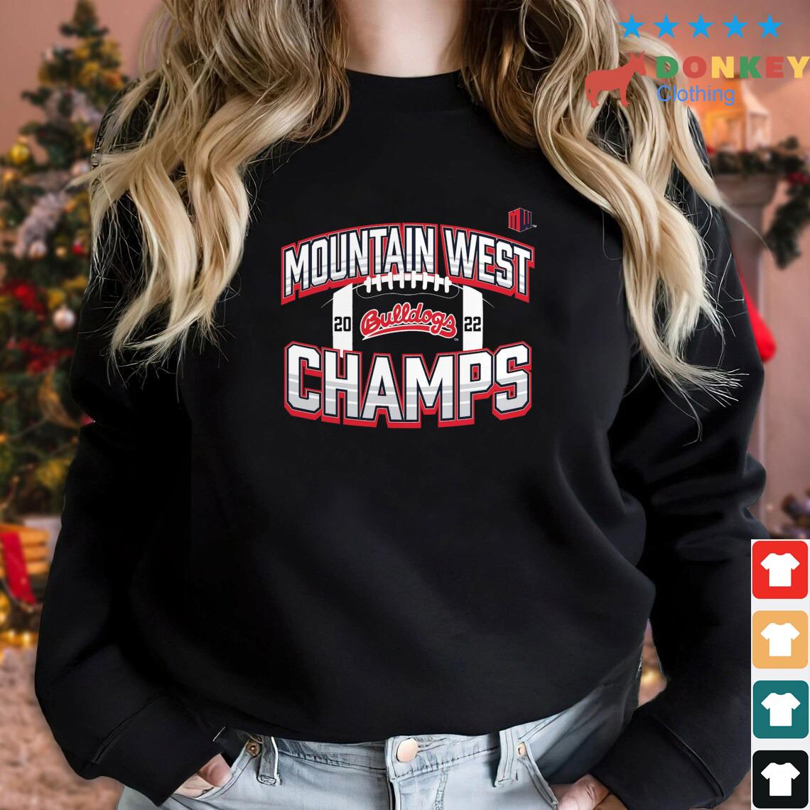 Fresno State Bulldogs Football 2022 Mountain West Champions Shirt