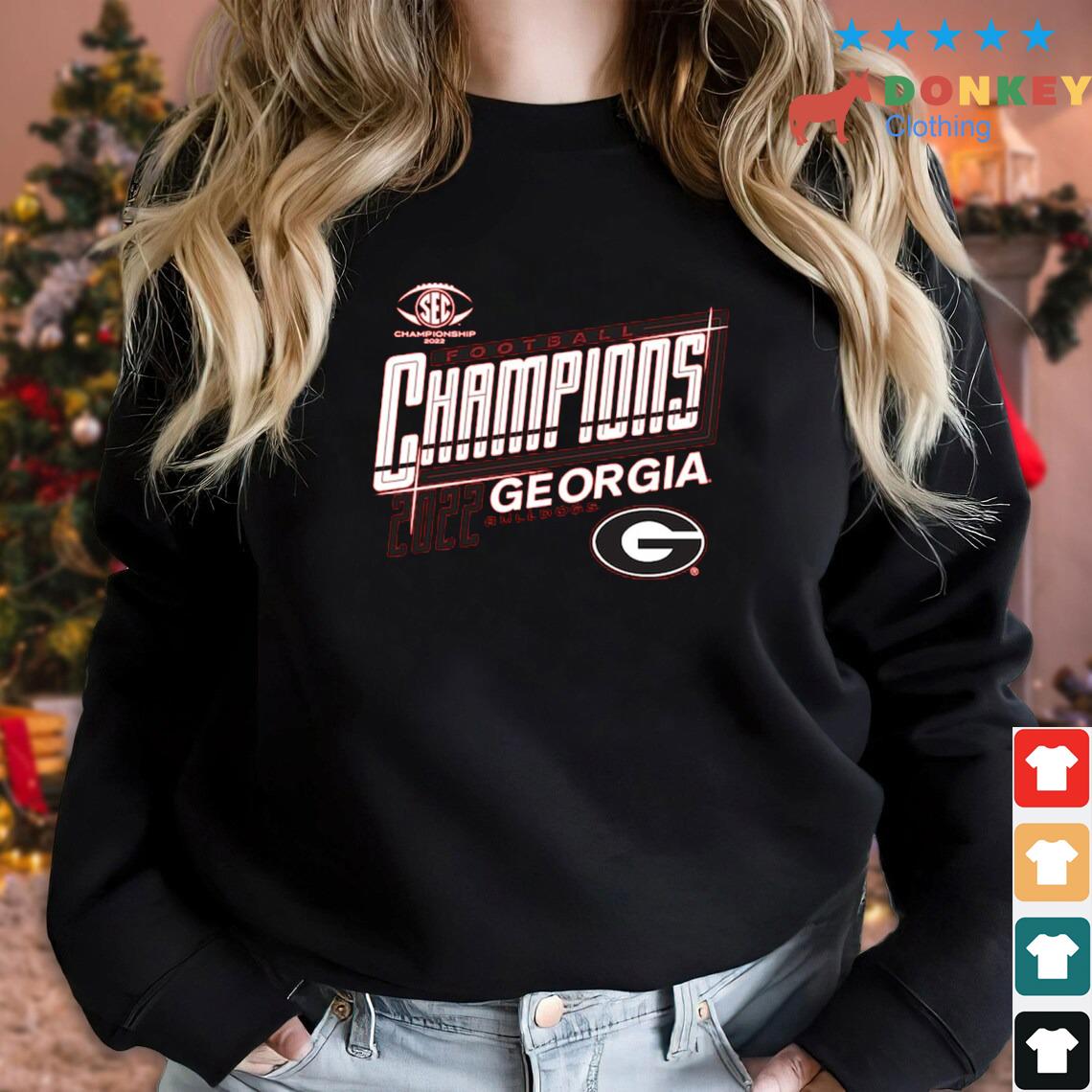 Georgia Bulldogs 2022 SEC Football Conference Champions Shirt