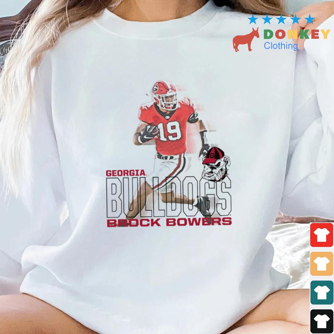 Georgia Bulldogs Brock Bowers Run Shirt