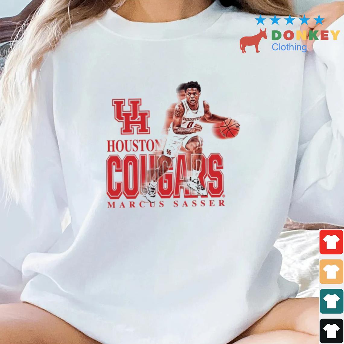 Houston Cougars Marcus Sasser Dribble Shirt