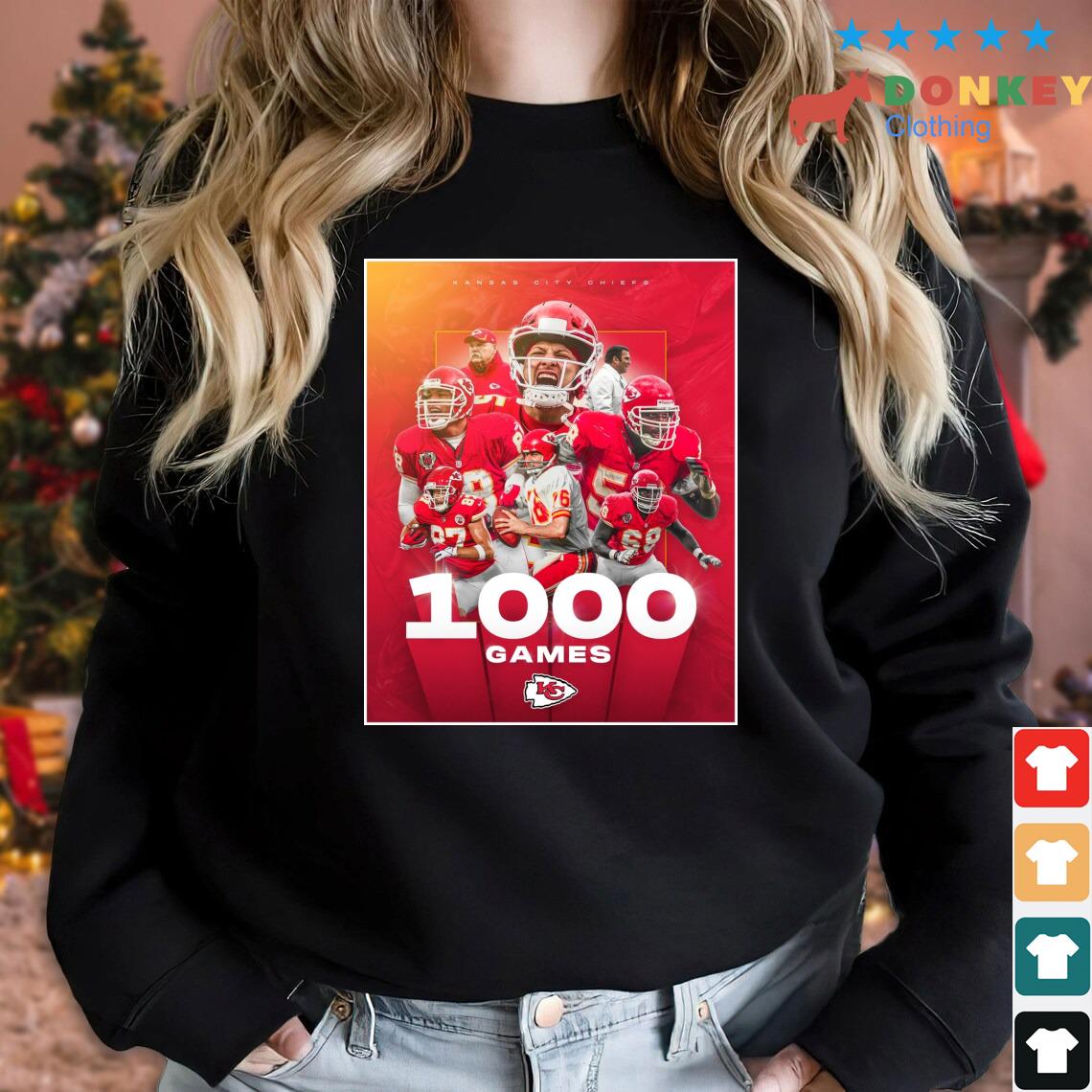 Kansas City Chiefs 1000 Games Countless Memories Shirt