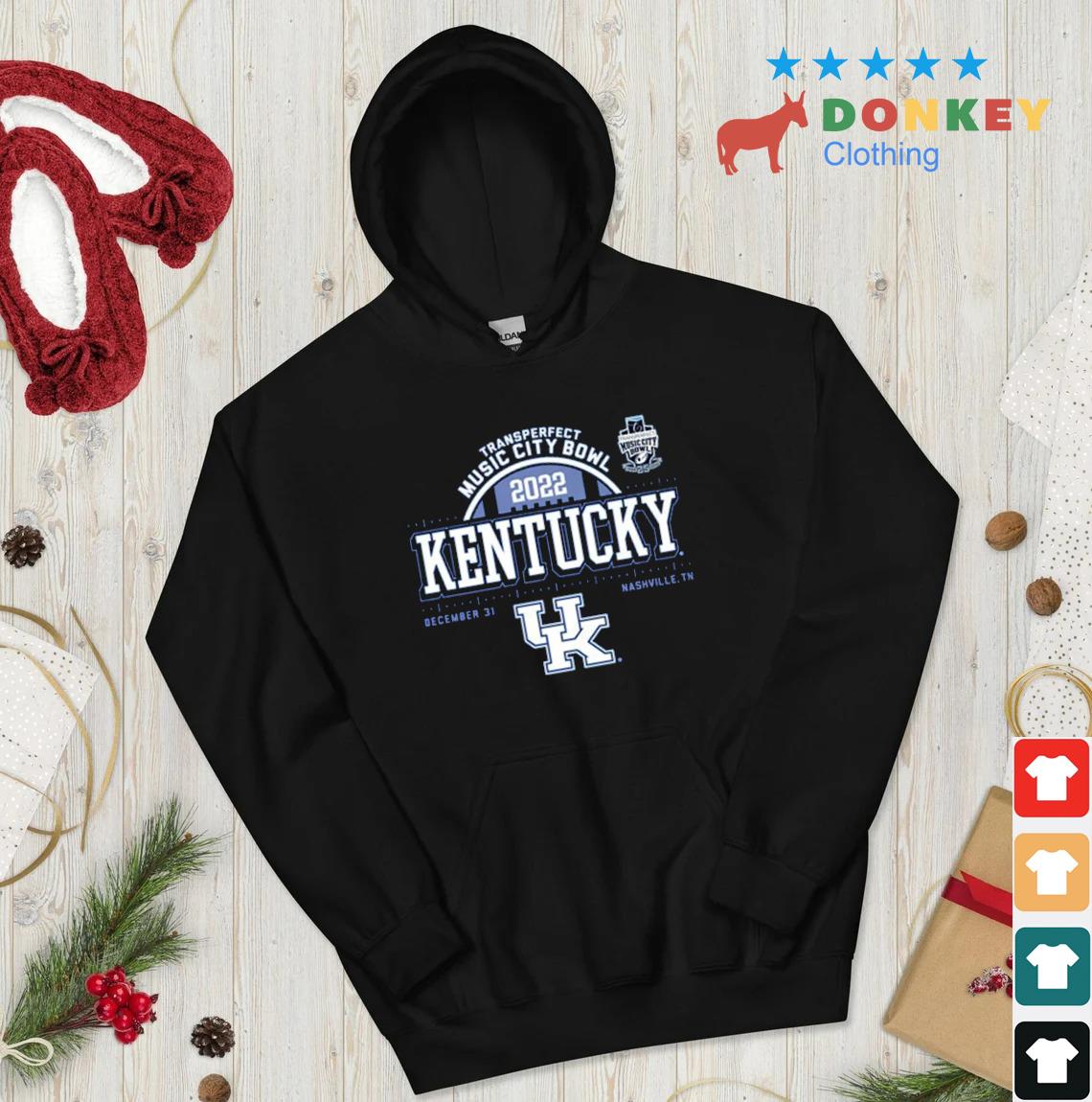 Kentucky Wildcats Transperfect Music City Bowl 2022 Dec 31 Nashville Shirt hoodie don den