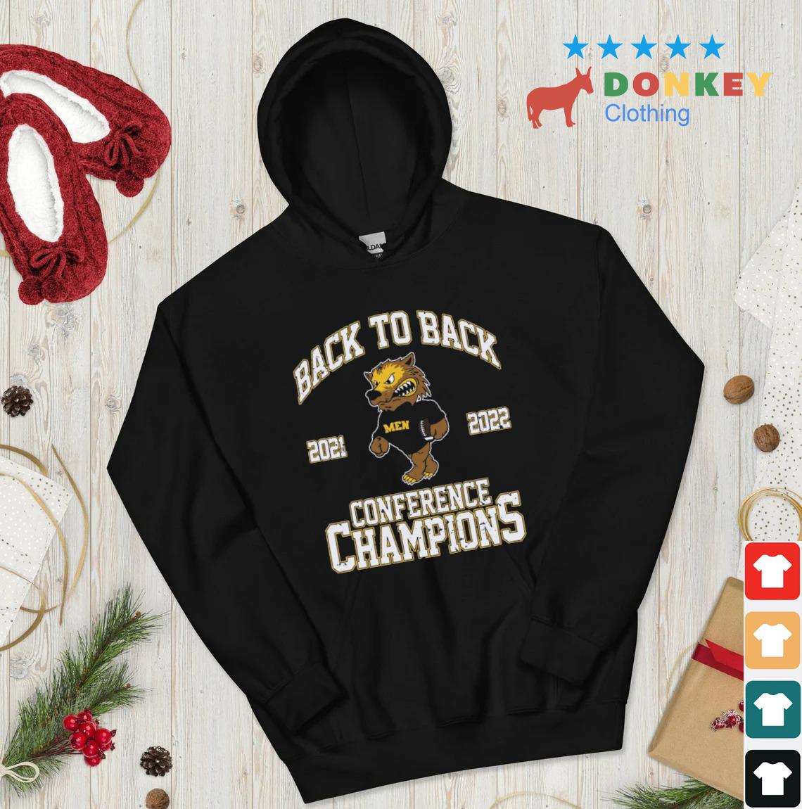 Michigan Wolverines Men Back To Back 2021 2022 Conference Champions Shirt hoodie don den