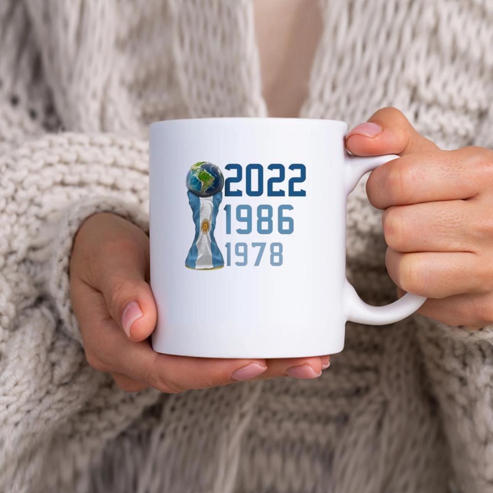 Official Argentina World Champions Pretty 1978 1986 2022 Mug