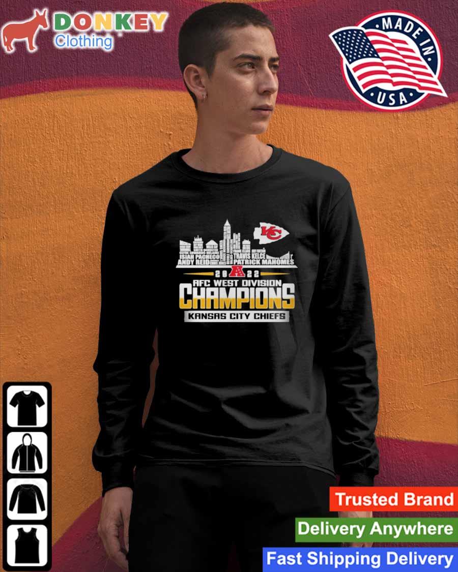 Official Kansas City Chiefs 2022 AFC West Division Champions Players Name  Skyline Shirt, hoodie, sweater, long sleeve and tank top