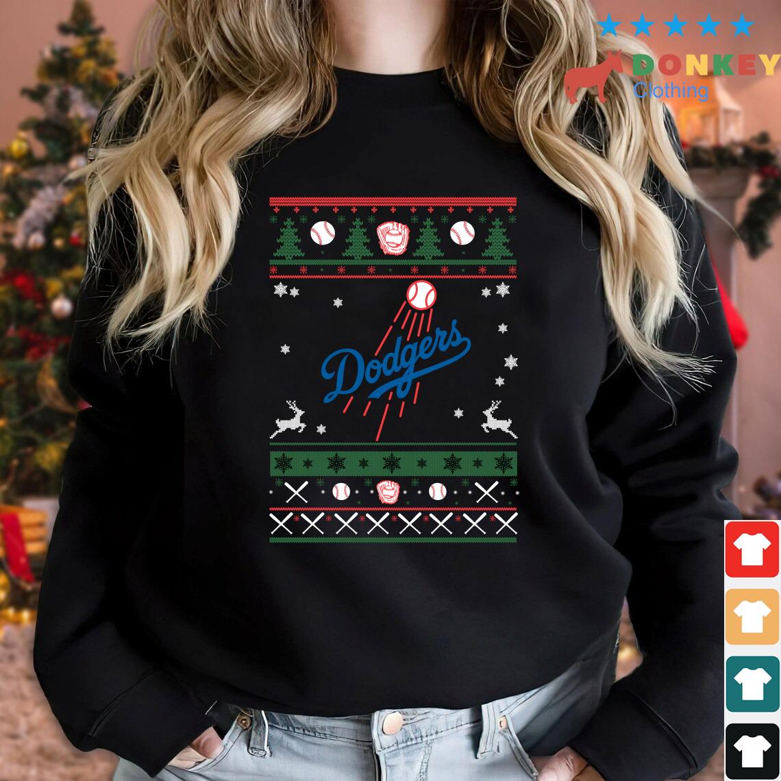 Official Los Angeles Dodgers Mlb Football Ugly Christmas 2022 Sweater