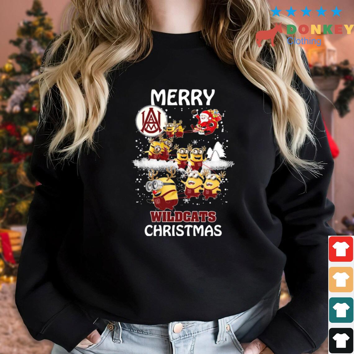 Official Minions Alabama AM Bulldogs Merry Christmas 2022 Sweater