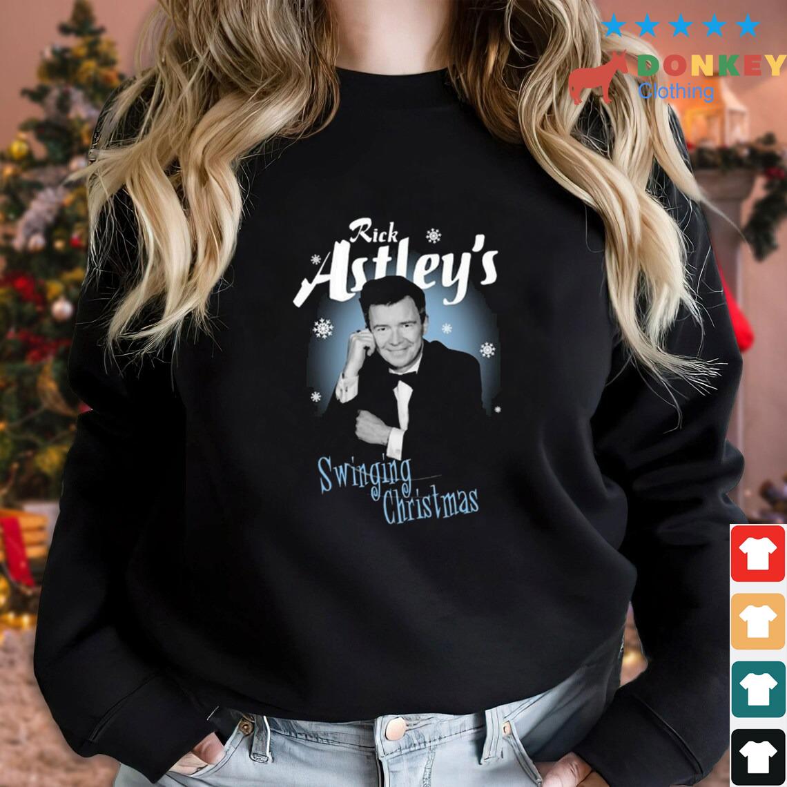 Rick Astley Swinging Christmas Sweater