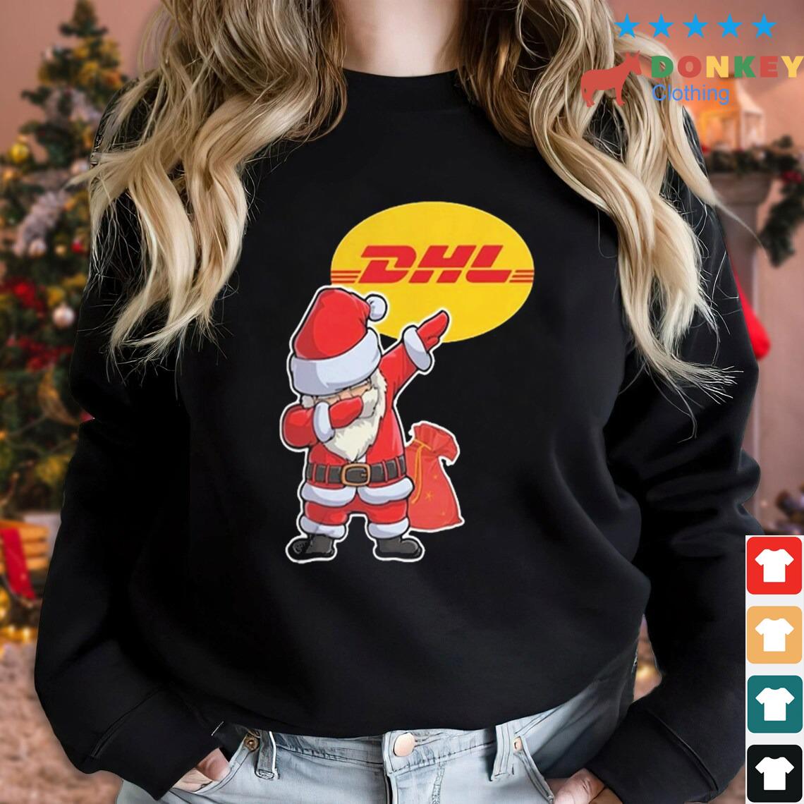 Santa Claus Dhl Excellence Simply Delivered Christmas Sweater
