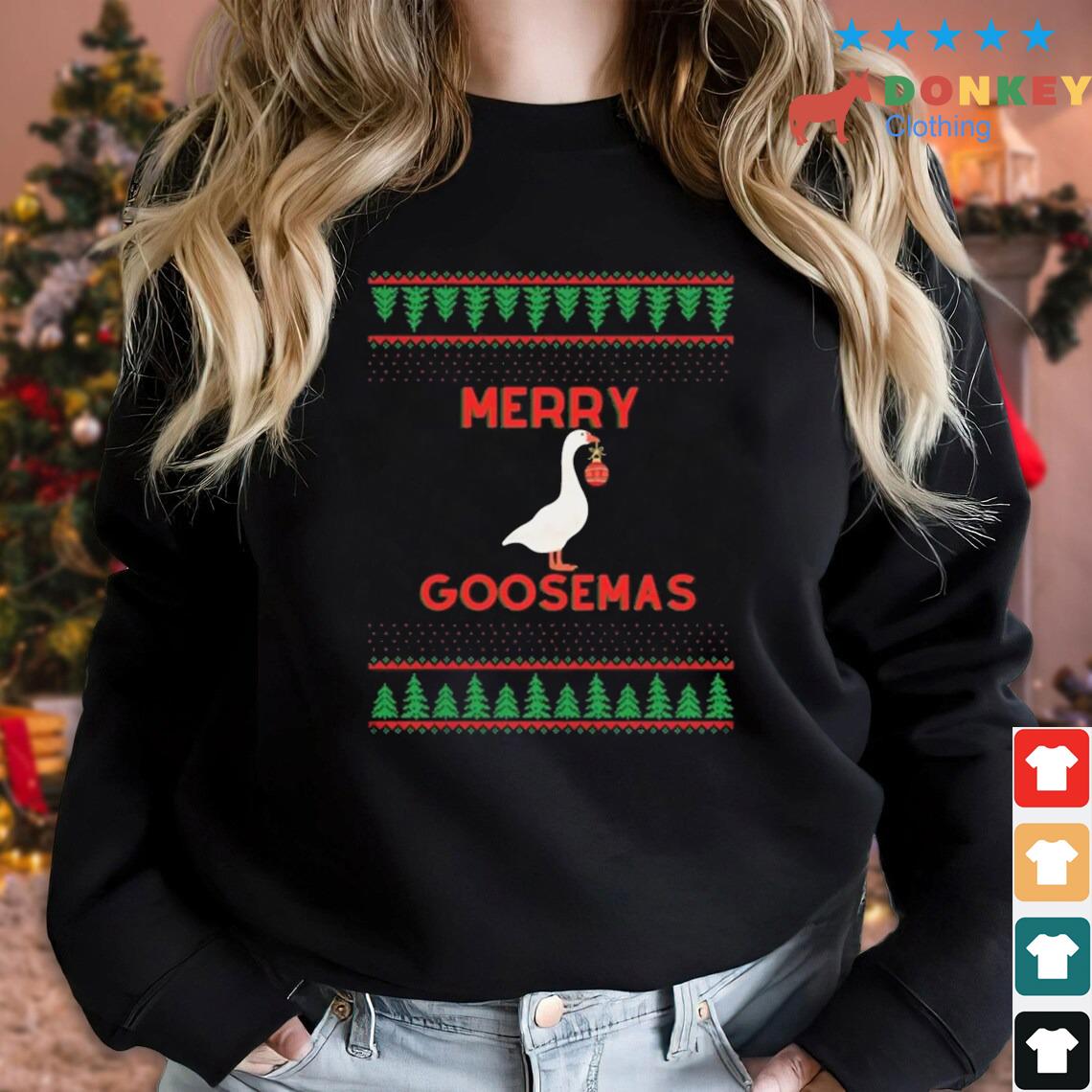 Silly Merry Goosemas Christmas Sweatshirt