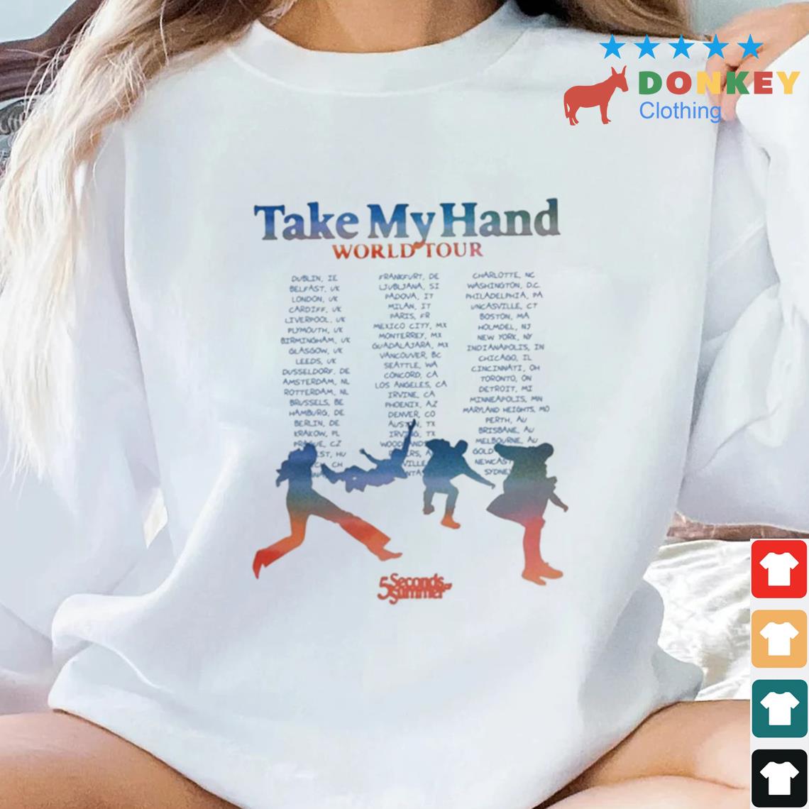 Take My Hand World Tour 5SOS Shirt