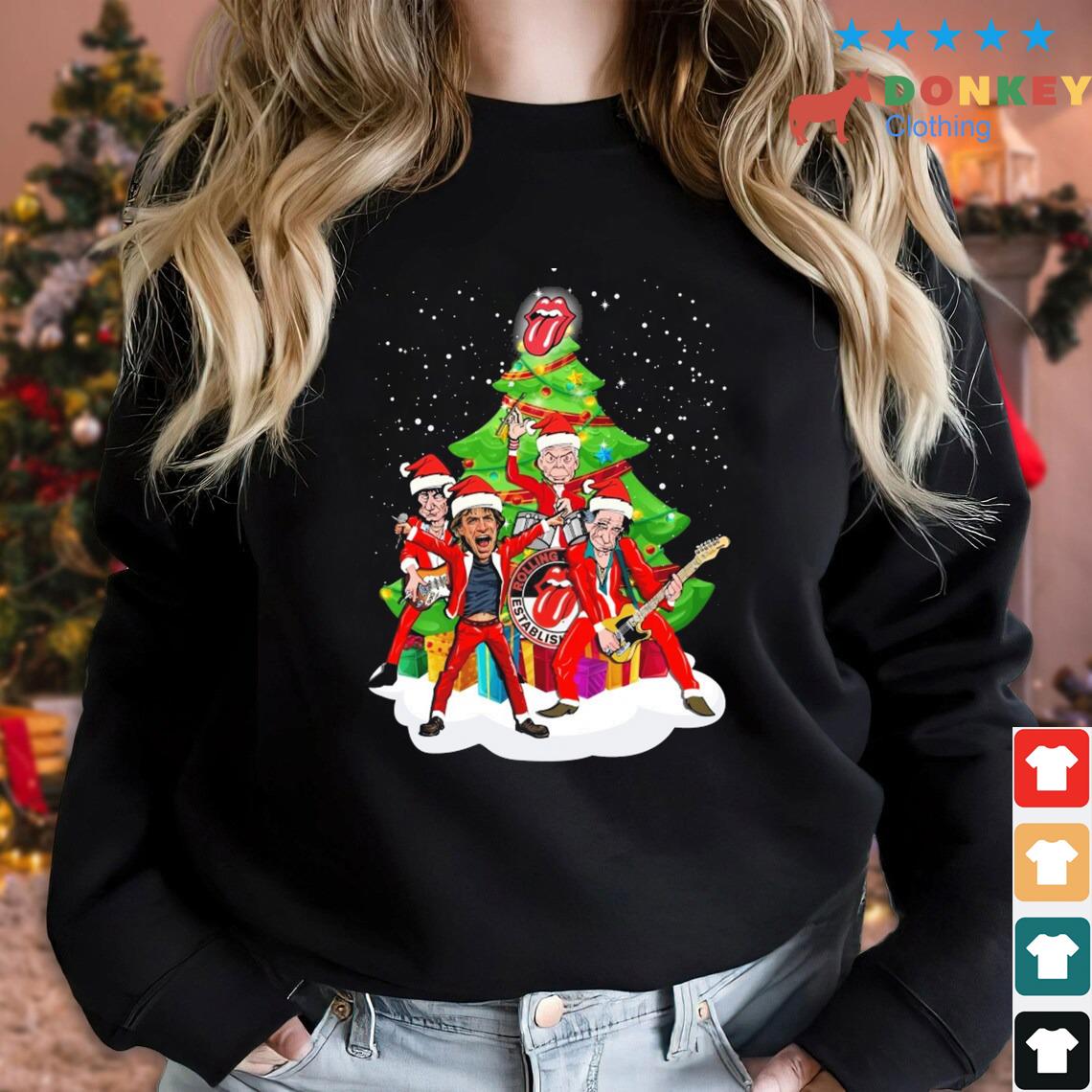 The Rolling Stones Band Merry Christmas Tree Sweater