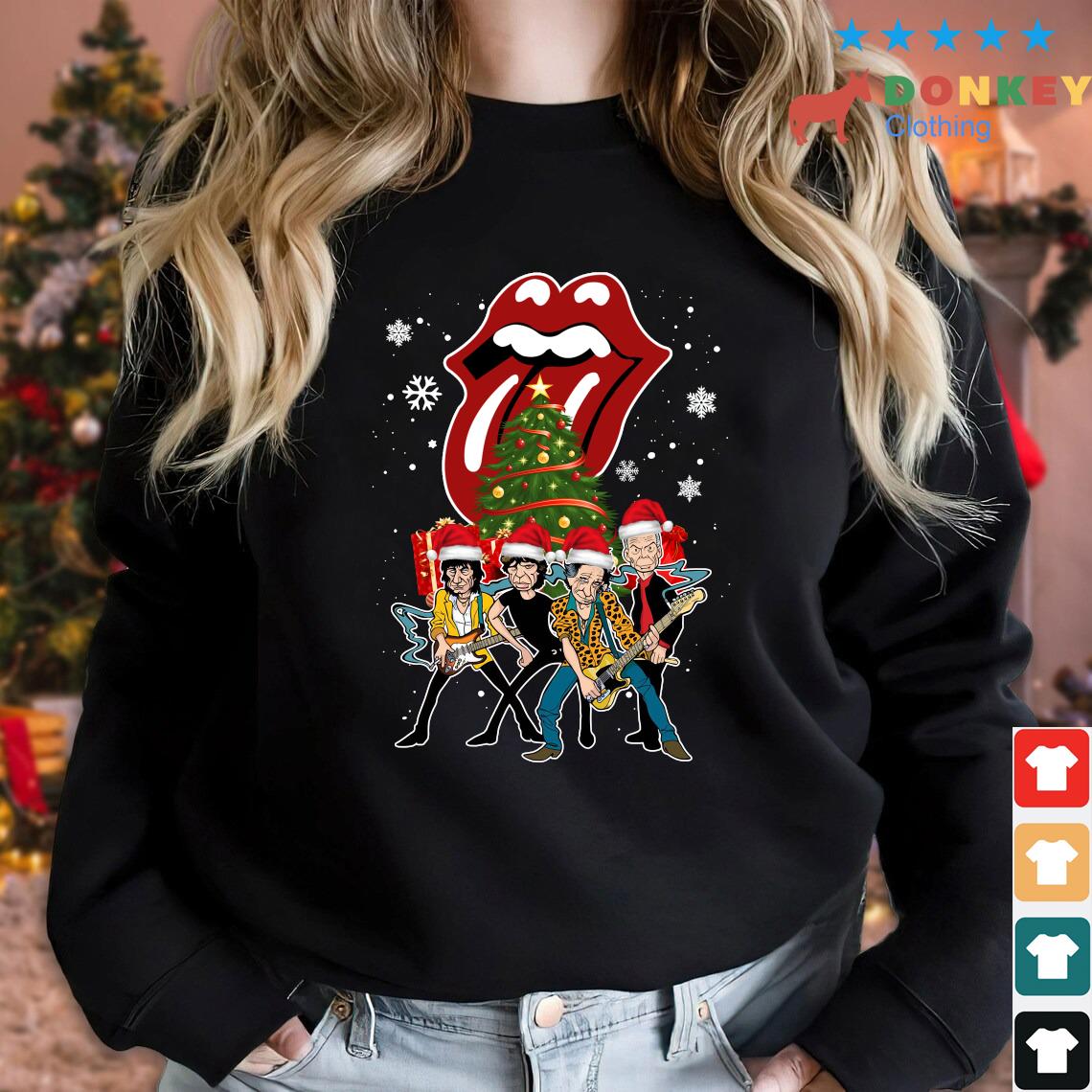 The Rolling Stones Member Play Music Christmas 2022 Sweater