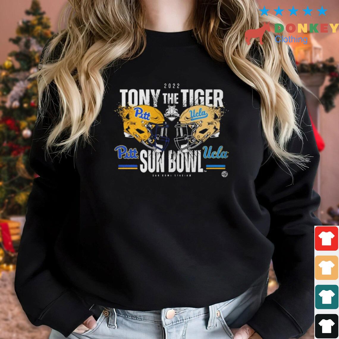 UCLA Bruins Vs Pittsburgh Panthers Tony The Tiger Sun Bowl 2022 Match-up Shirt
