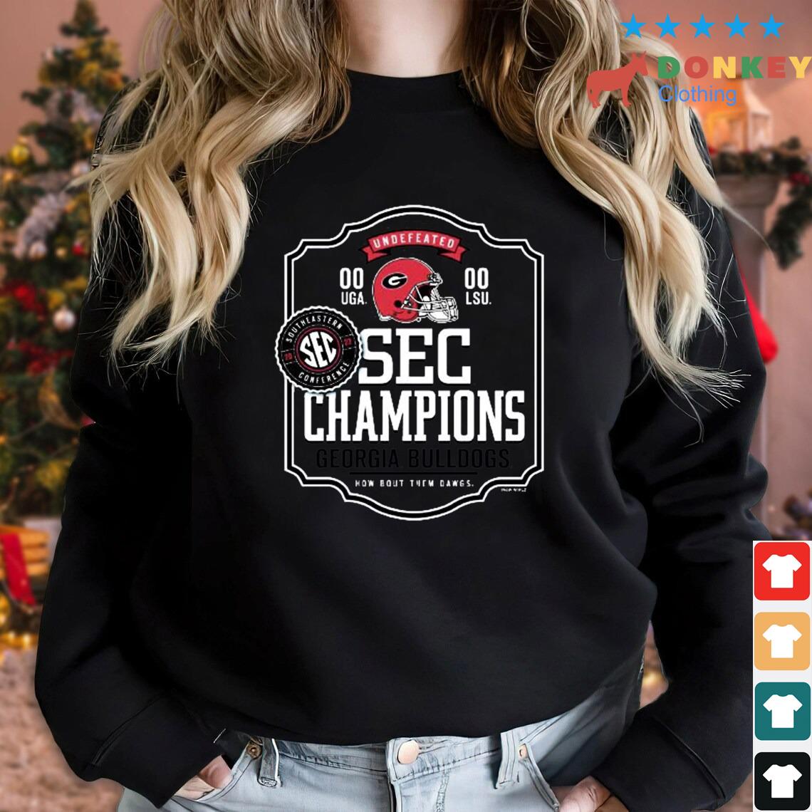 Undefeated SEC Champions Georgia Bulldogs Shirt