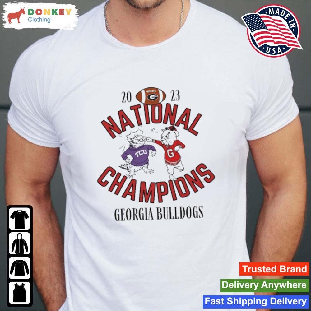 Georgia Bulldogs Uga Mascot Vs SuperFrog Mascot 2023 National Champions s Shirt