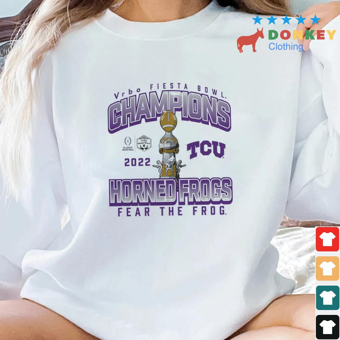 Top TCU Horned Frogs College Football Playoff 2022 Fiesta Bowl Champions Shirt