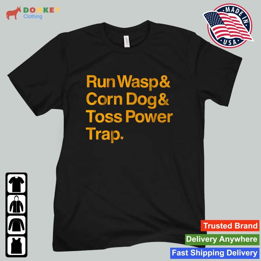 Kansas City Playbook Run Wasp Corn Dog Toss Power Trap Shirt