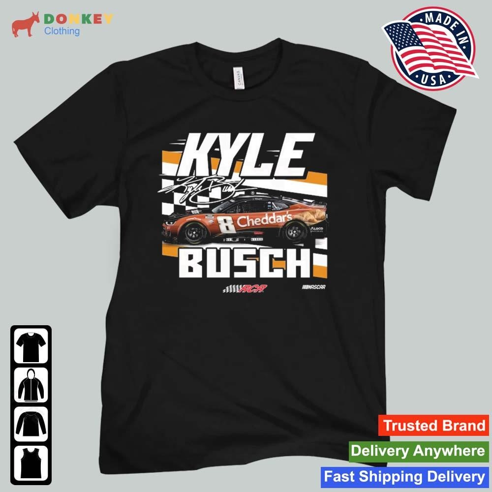 Kyle Busch Checkered Flag Black Fast Or Last Shirt