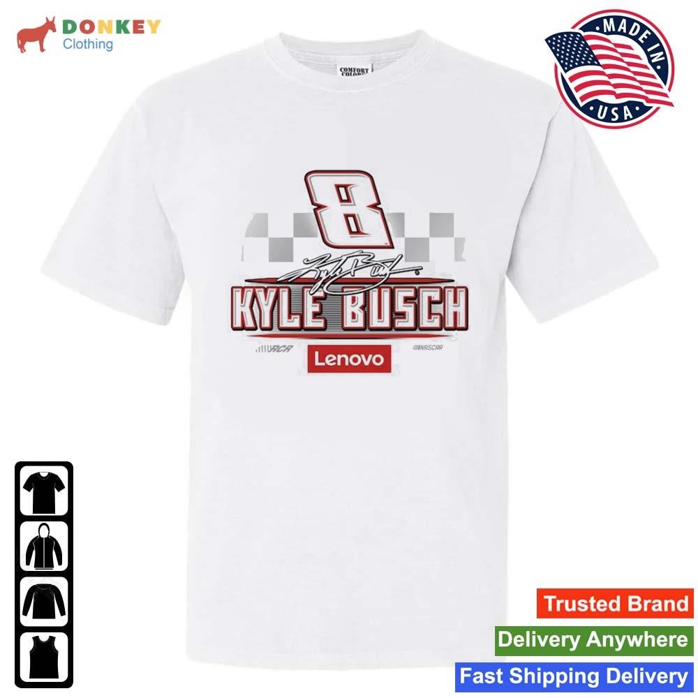 Kyle Busch Richard Childress Racing Team Collection White Lenovo Car Shirt