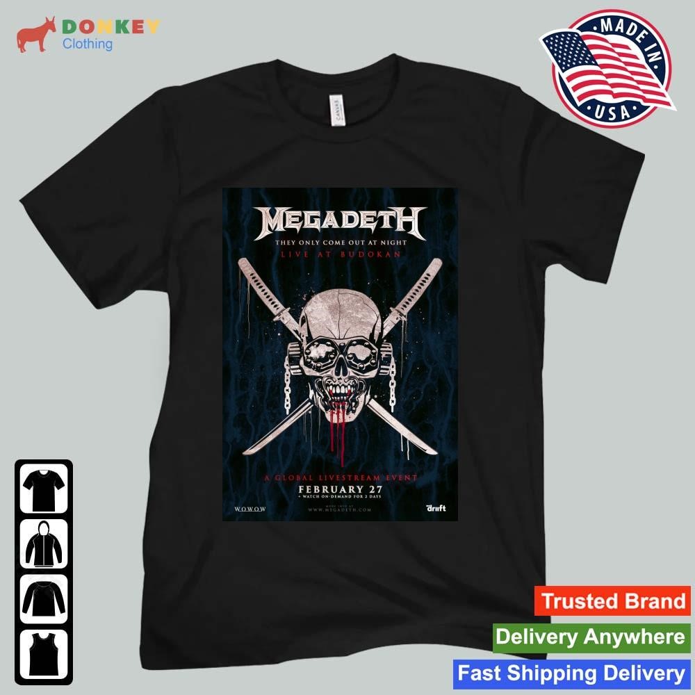 Megadeth To Reunite With Marty Friedman For Budokan Concert Livestream Shirt