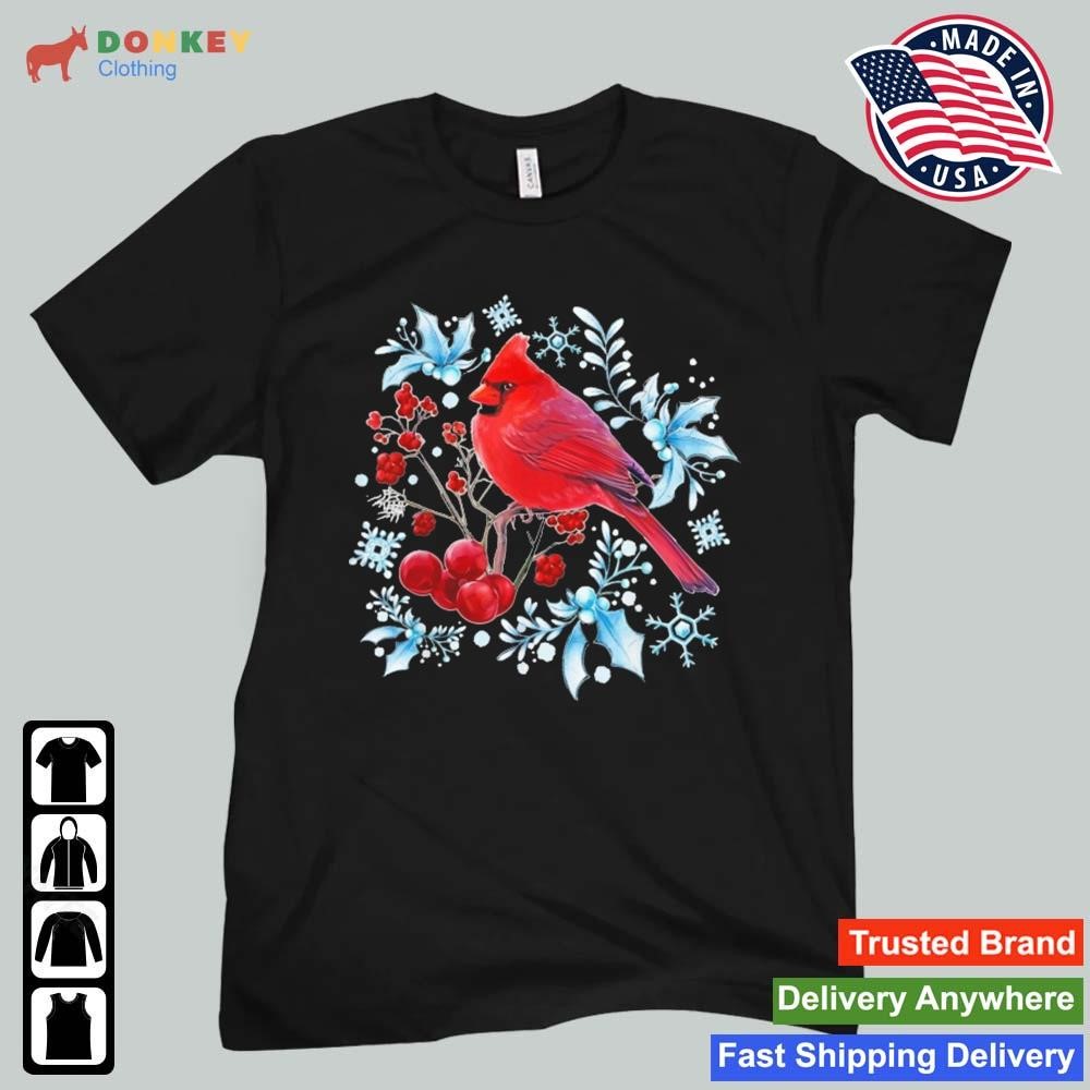 Red Cardinal Bird Lovers Birdwatching Shirt