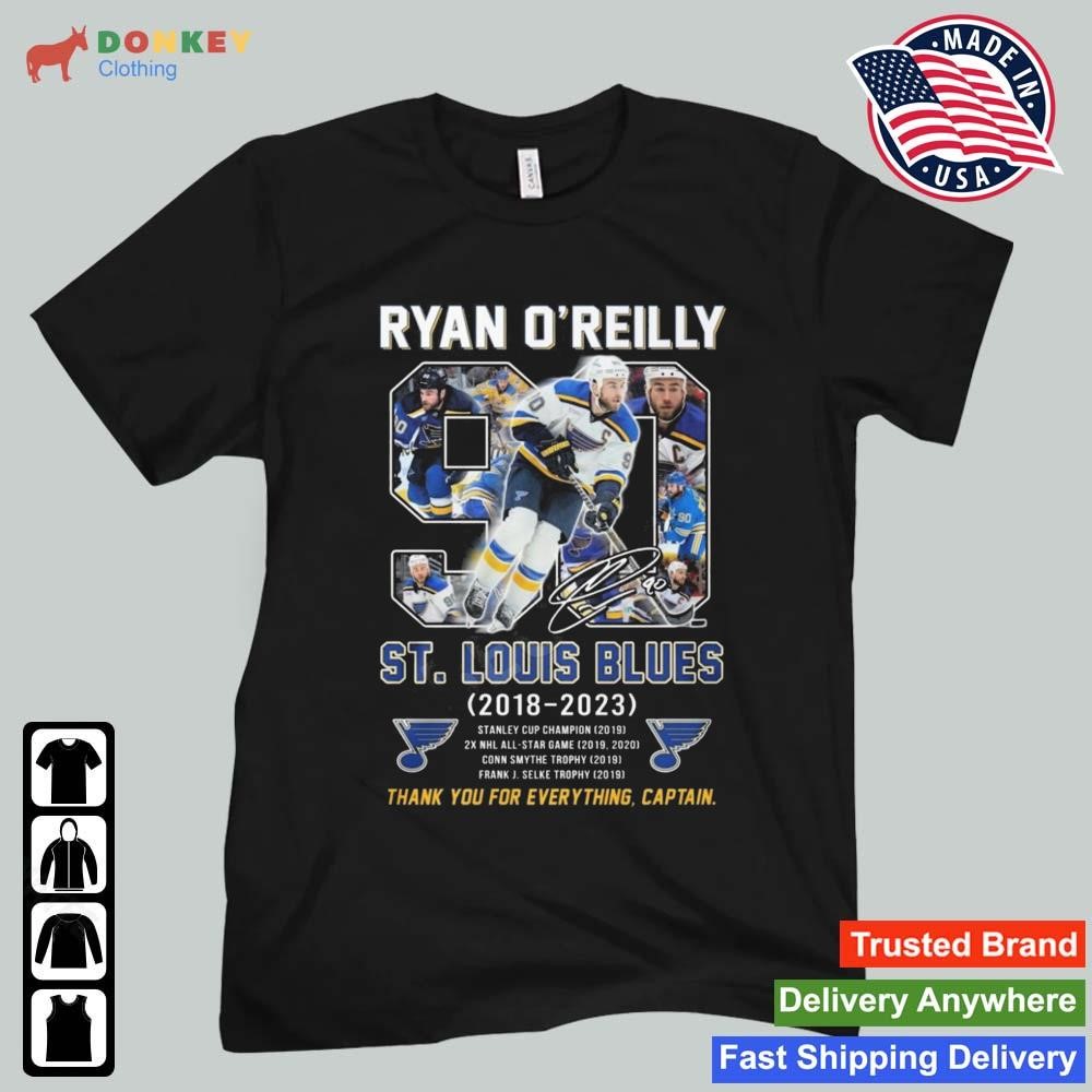 Ryan O’reilly St. Louis Blues 2018-2023 Thank You For Everything Captain Shirt