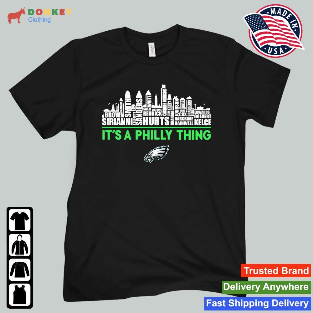 News Philadelphia Eagles Football Player Names Skyline It’s A Philly Thing 2023 shirt
