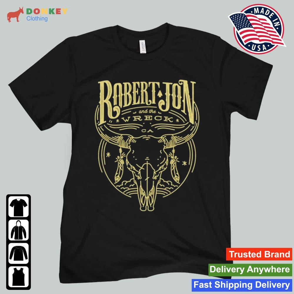 Robert Jon And The Wreck Yellow Bull Skull Shirt